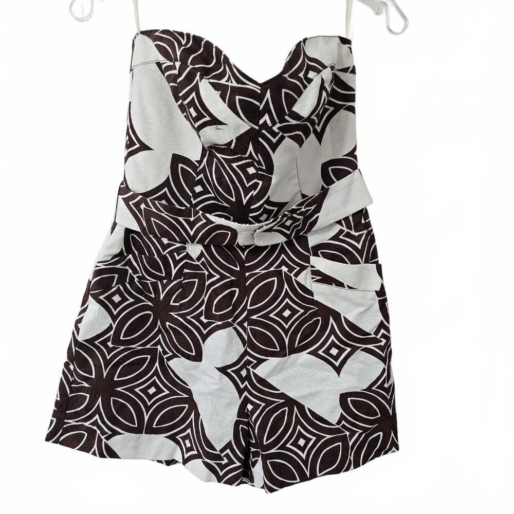 TRINA TURK - Strapless Shorts Romper, Size 8